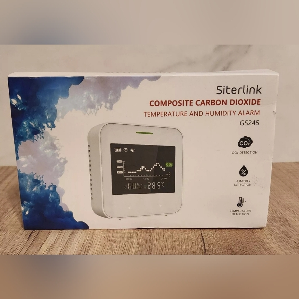 Siterlink Composite Carbon Dioxide Temperature And Humidity Alarm NEW